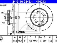 Disc frana MITSUBISHI ECLIPSE I D2 A ATE 24011002431