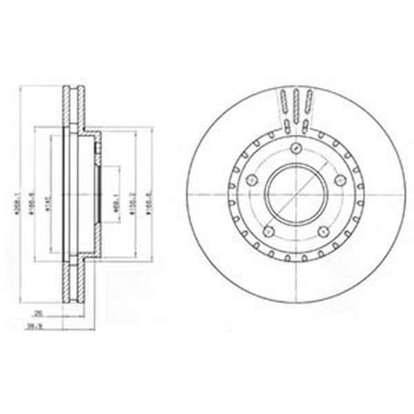 Disc frana MITSUBISHI ECLIPSE II D3 A DELPHI BG4323