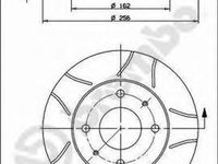 Disc frana MITSUBISHI GALANT IV limuzina E3 A BREMBO 09.5640.75