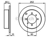 Disc frana MITSUBISHI GALANT Mk VI combi (EA_) (1996 - 2003) Bosch 0 986 478 655