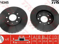 Disc frana MITSUBISHI GALANT VI combi EA TRW DF4345 PieseDeTop