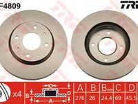 Disc frana MITSUBISHI GALANT VI EA TRW DF4809