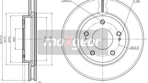 Disc frana MITSUBISHI GRANDIS (N9_, N8_) Dubi