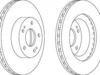 Disc frana MITSUBISHI GRANDIS NA W FERODO DDF1659