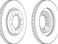 Disc frana MITSUBISHI L 200 K7 T K6 T FERODO DDF1109