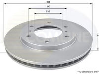 Disc frana MITSUBISHI L 200 (KB, KA) (2004 - 2016) COMLINE ADC0378V piesa NOUA