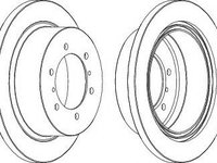 Disc frana MITSUBISHI L 400 caroserie (PD_W, PC_W, PB_V, PA_W, PA_V) (1996 - 2007) FERODO DDF715