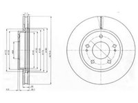 Disc frana MITSUBISHI LANCER combi CS W DELPHI BG4147