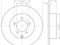 Disc frana MITSUBISHI LANCER EX SPORTBACK (CX_A), MITSUBISHI OUTLANDER SPORT (GA_W_), MITSUBISHI ASX Van (GA_W_) - HELLA PAGID 8DD 355 119-451