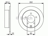 Disc frana MITSUBISHI LANCER limuzina (CS_A, CT0) - OEM - BOSCH: 0986479A41|0 986 479 A41 - W02731804 - LIVRARE DIN STOC in 24 ore!!!