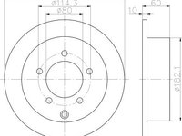 Disc frana MITSUBISHI LANCER limuzina (CS_A, CT0) - OEM - QUARO: QD7548 - Cod intern: W02605886 - LIVRARE DIN STOC in 24 ore!!!