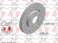 Disc frana MITSUBISHI LANCER Limuzina (CS, CT0) (2000 - 2016) ZIMMERMANN 380.2170.52 piesa NOUA