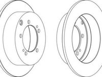 Disc frana MITSUBISHI LANCER limuzina CSA CT0 FERODO DDF1410