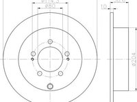 Disc frana MITSUBISHI LANCER limuzina (CY/Z_A) (2007 - 2016) TEXTAR 92167003