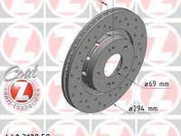 Disc frana MITSUBISHI OUTLANDER I (CU) (2001 - 2006) ZIMMERMANN 440.3122.52 piesa NOUA