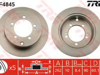 Disc frana MITSUBISHI OUTLANDER I (CU_W) (2001 - 2006) TRW DF4845