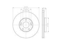 Disc frana Mitsubishi OUTLANDER II (CW_W) 2006-2012 #2 0986479372