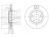 Disc frana MITSUBISHI OUTLANDER II CW W DELPHI BG4038