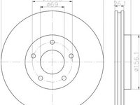 Disc frana MITSUBISHI OUTLANDER III (GF, GG, ZJ) (2012 - 2016) HELLA PAGID 8DD 355 115-911 piesa NOUA