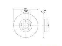 Disc frana Mitsubishi OUTLANDER III (GG_W, GF_W, ZJ) 2012-2016 #2 1609901080