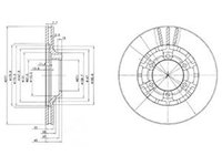 Disc frana MITSUBISHI PAJERO I L04 G L14 G DELPHI BG2561