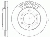 Disc frana MITSUBISHI PAJERO III (V7_W, V6_W) (1999 - 2007) REMSA 6639.10 piesa NOUA