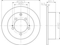 Disc frana MITSUBISHI PAJERO PININ H6 W H7 W TEXTAR 92148600