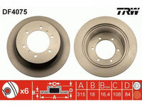 Disc frana Mitsubishi PAJERO/SHOGUN CLASSIC (V2_W) 2002-2016 #2 08710610