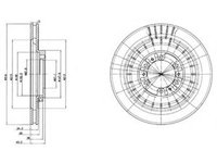 Disc frana MITSUBISHI PAJERO/SHOGUN III autoturism de teren, deschis (V6_W, V7_W) (2000 - 2006) DELPHI BG3847