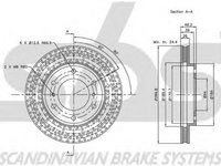 Disc frana MITSUBISHI PAJERO SPORT K90 sbs 1815203033