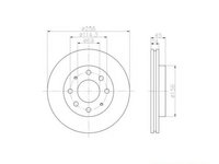 Disc frana Mitsubishi SAPPORO Mk III (E16A) 1987-1990 #2 09564010