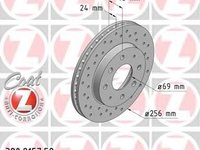 Disc frana MITSUBISHI SAPPORO Mk III (E16A), MITSUBISHI CHARIOT (N3_W, N4_W), MITSUBISHI GALANT Mk IV limuzina (E3_A) - ZIMMERMANN 380.2157.52