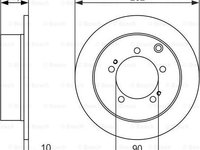 Disc frana MITSUBISHI SPACE RUNNER N1W N2W BOSCH 0 986 479 603