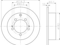 Disc frana MITSUBISHI SPACE RUNNER (N6_W), MITSUBISHI AIRTREK I (CU_W), MITSUBISHI CEDIA limuzina (CS_A, CT0) - MINTEX MDC2307