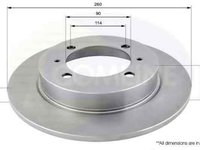 Disc frana MITSUBISHI SPACE STAR DGA COMLINE ADC0355