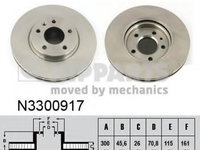 Disc frana N3300917 NIPPARTS pentru Opel Astra Chevrolet Orlando Chevrolet Cruze Chevrolet Volt Opel Zafira Opel Insignia