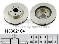 Disc frana N3302164 NIPPARTS pentru Toyota Auris Toyota Blade Toyota Rav Toyota Camry Toyota Corolla Toyota Aurion Toyota Mirai