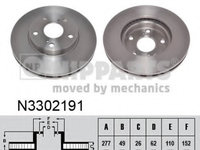 Disc frana N3302191 NIPPARTS pentru Toyota Corolla Toyota Auris