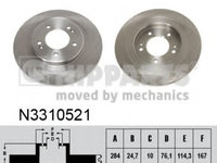 Disc frana N3310521 NIPPARTS pentru Hyundai I40