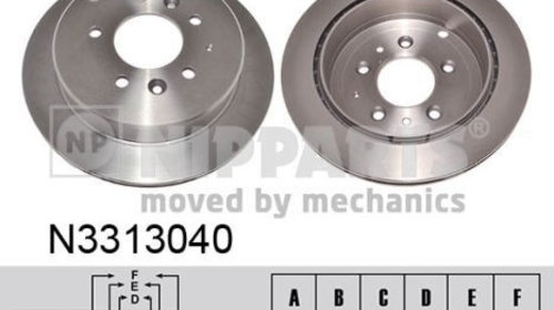 Disc frana N3313040 NIPPARTS pentru Mazda Mpv