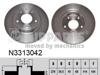 Disc frana N3313042 NIPPARTS pentru Mazda 6 Mazda Atenza Mazda Avenza