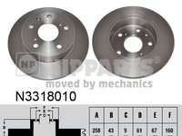 Disc frana N3318010 NIPPARTS