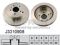 Disc frana NIPPARTS J3310908