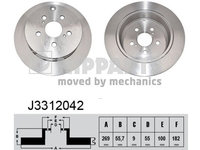 Disc frana NIPPARTS J3312042