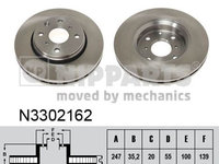 Disc frana NIPPARTS N3302162