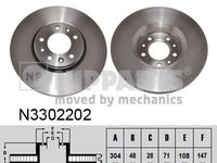 Disc frana NIPPARTS N3302202