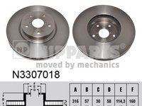 Disc frana NIPPARTS N3307018