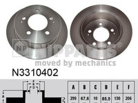 Disc frana NIPPARTS N3310402