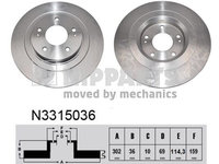 Disc frana NIPPARTS N3315036