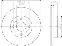 Disc frana NISSAN 240 SX (S13), NISSAN PRIMERA (P11), NISSAN PRIMERA Hatchback (P11) - HELLA PAGID 8DD 355 107-991